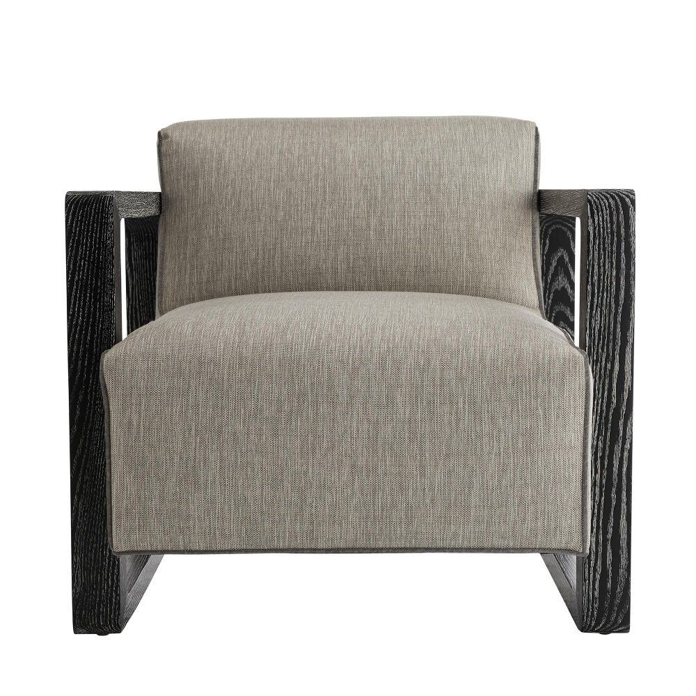 Lounge Chairs Crank Chair Fossil Tweed Black Cerused - Black