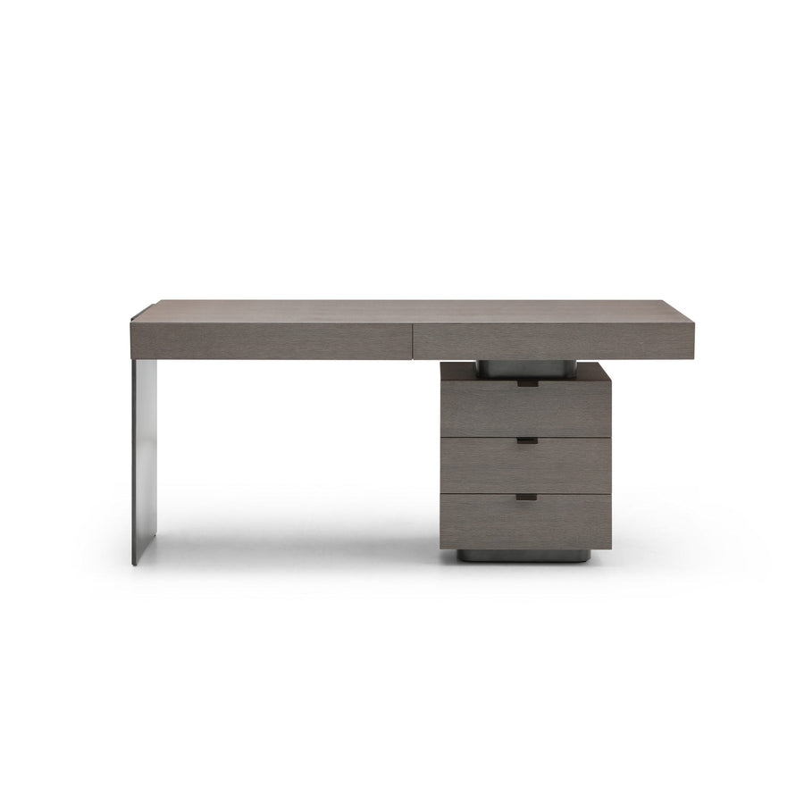 Alma Desk-Whiteline Modern Living-WHITELINE-DK1894-GRY-Desks-1-France and Son