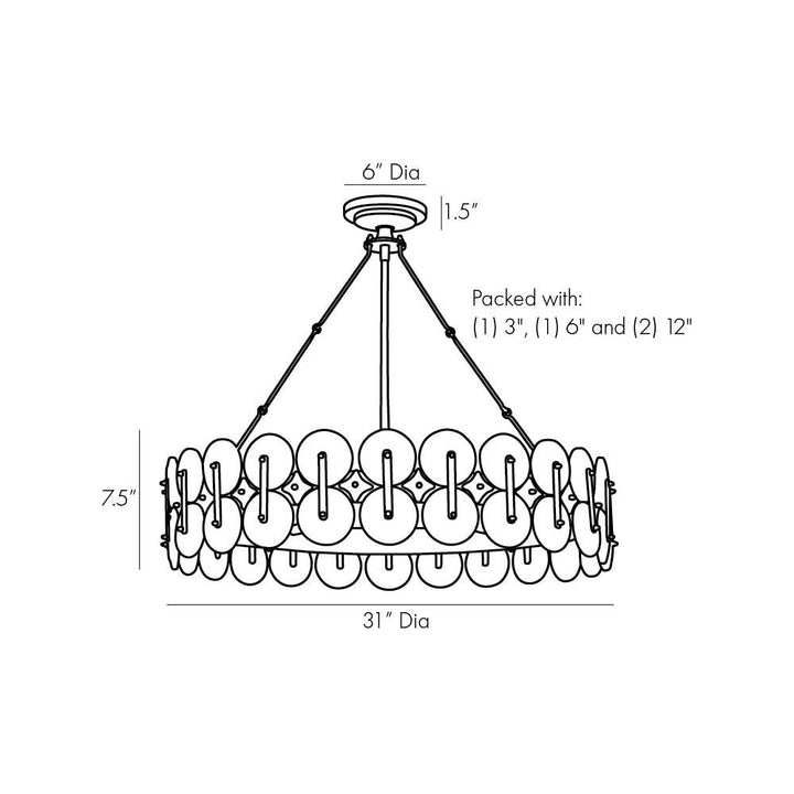 Loric Chandelier - Black