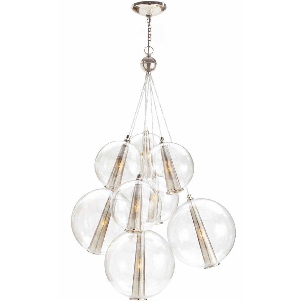 Chandeliers Alina Adjustable Large Cluster - Silver