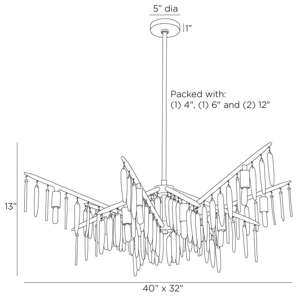 Castillo Chandelier - Gray