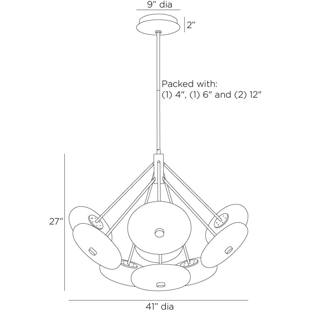 Luxora Chandelier - Gold