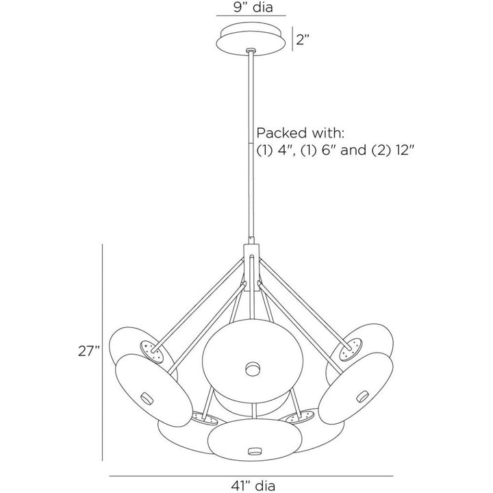 Luxora Chandelier - Gold