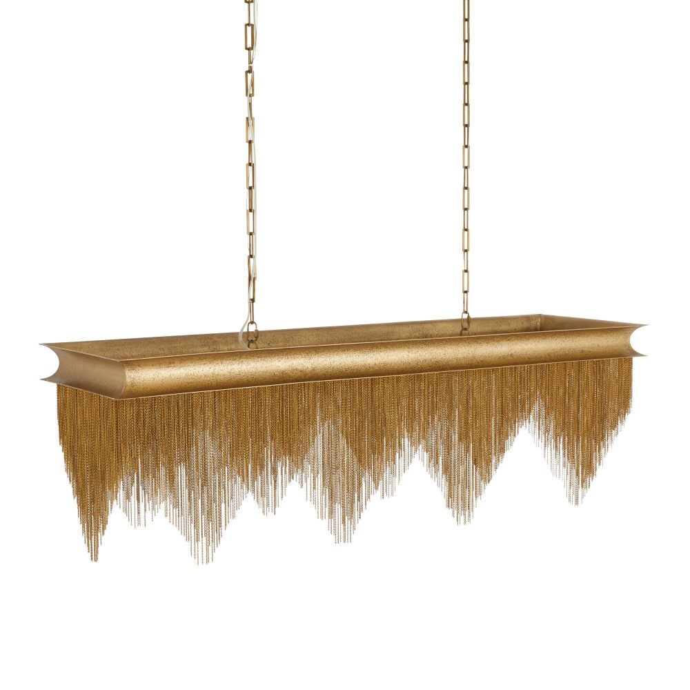 Regina Linear Chandelier - Gold