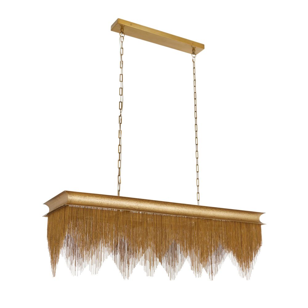 Regina Linear Chandelier - Gold