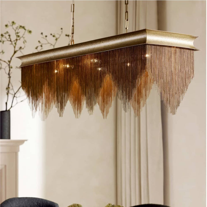 Chandeliers Regina Linear Chandelier - Gold