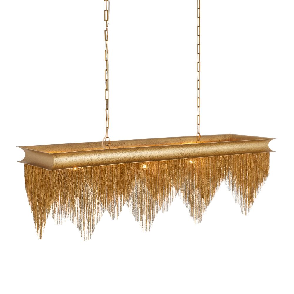 Regina Linear Chandelier - Gold