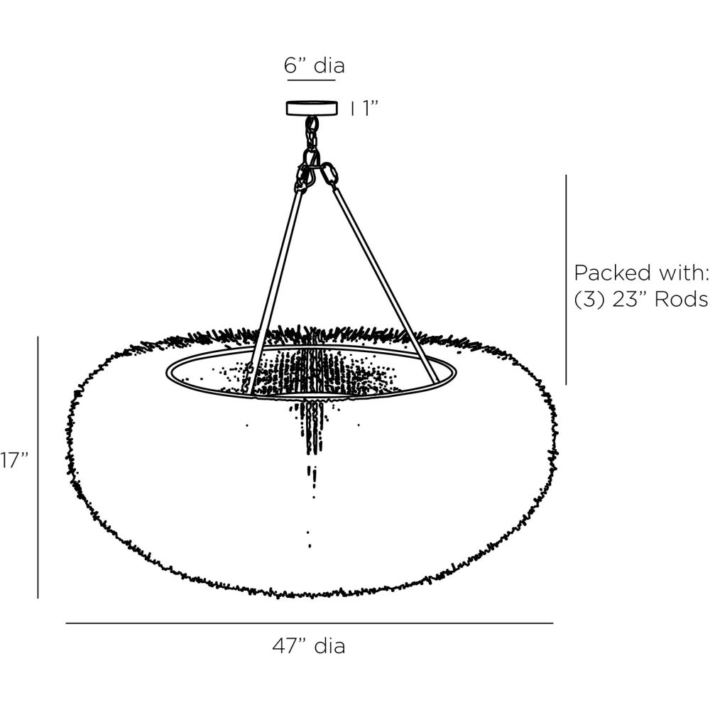 Sariah Chandelier - Black