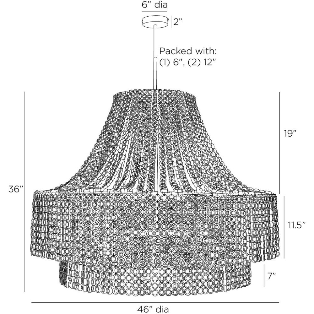 Nellie Large Chandelier - Gold