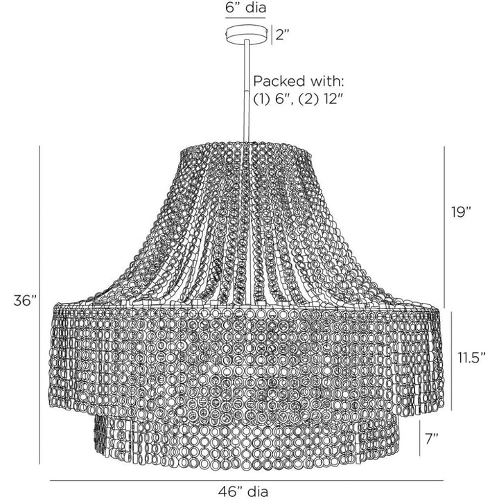 Nellie Large Chandelier - Gold