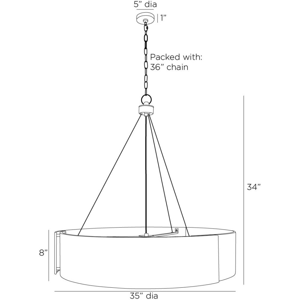 Rex Medium Chandelier - Gold
