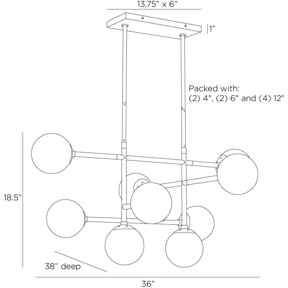 Orion Chandelier - Black