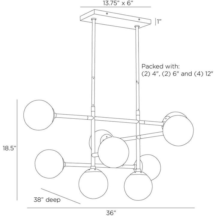 Orion Chandelier - Black