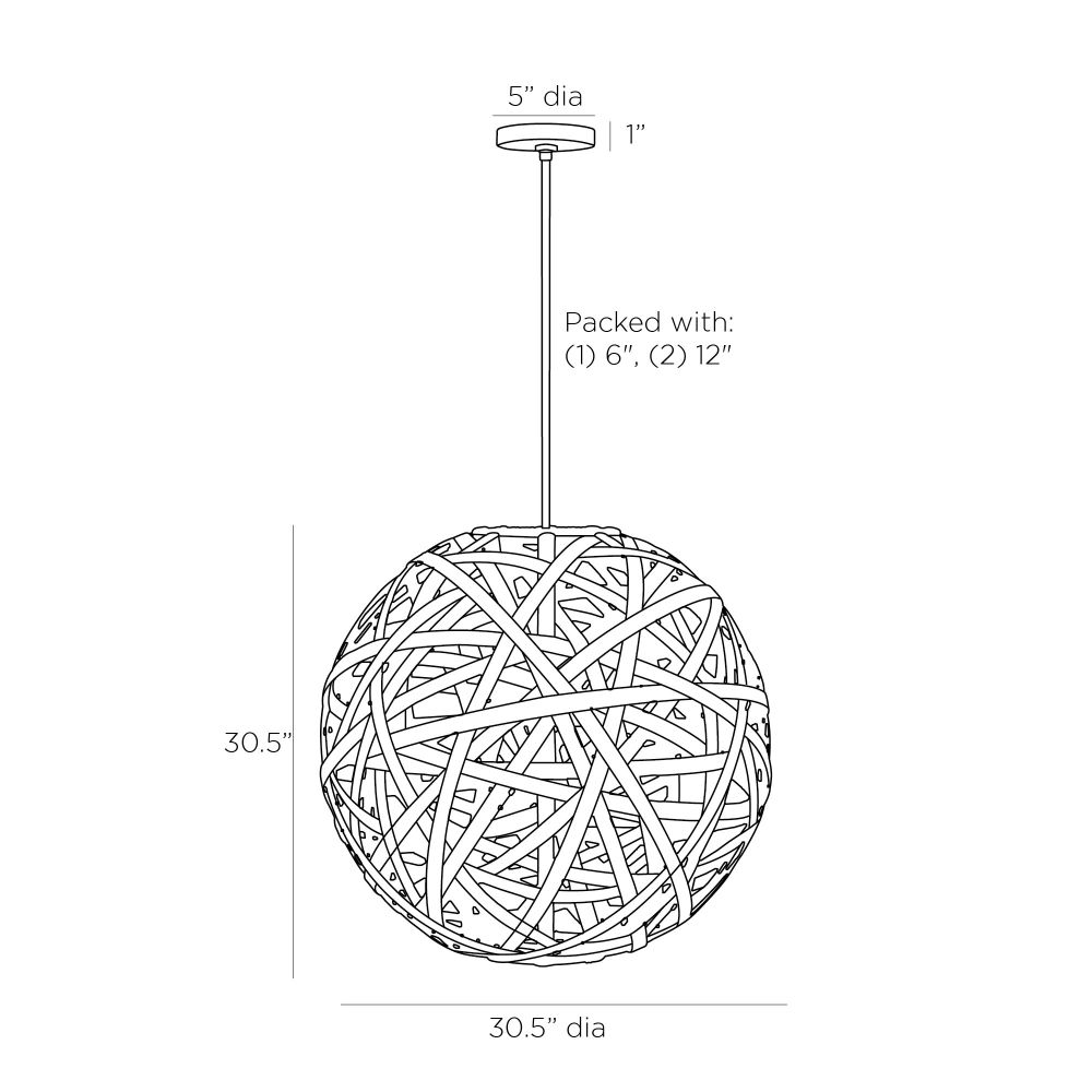 Pendants Rosetteto Pendant - Black