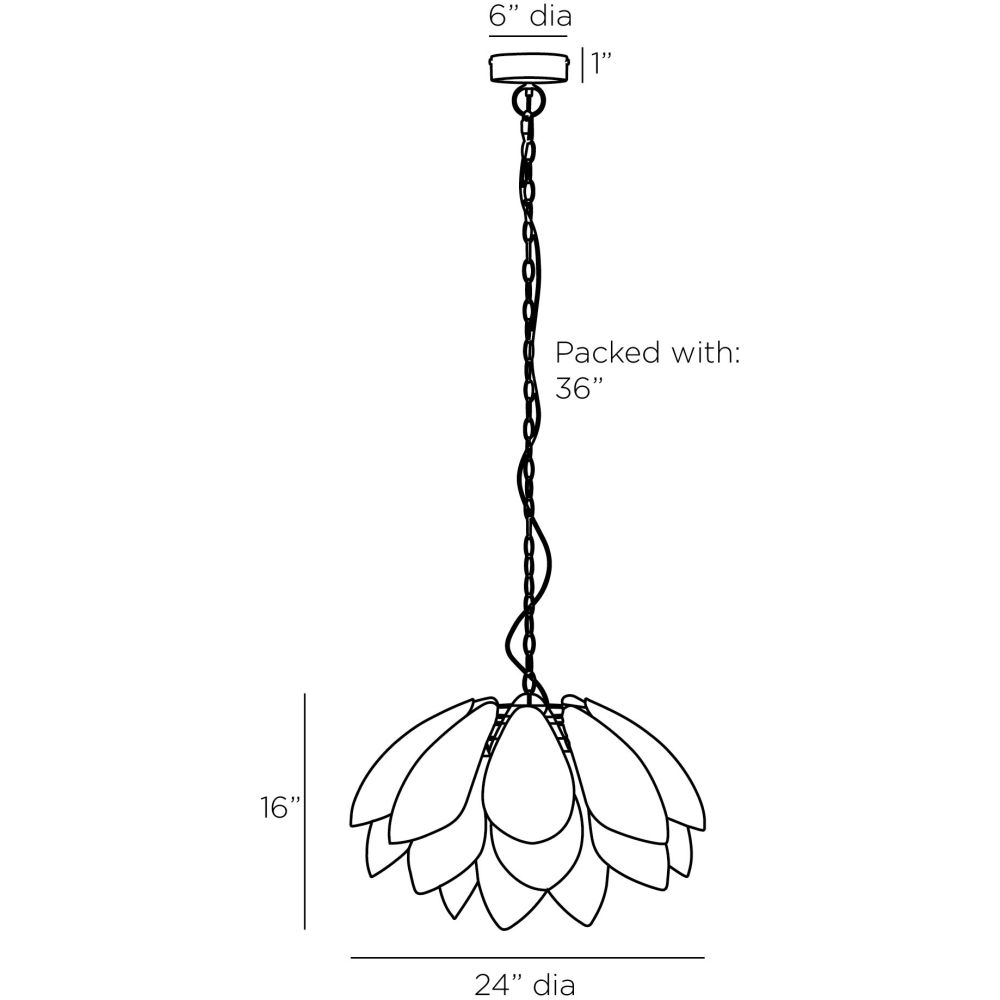 Stetson Chandelier - White