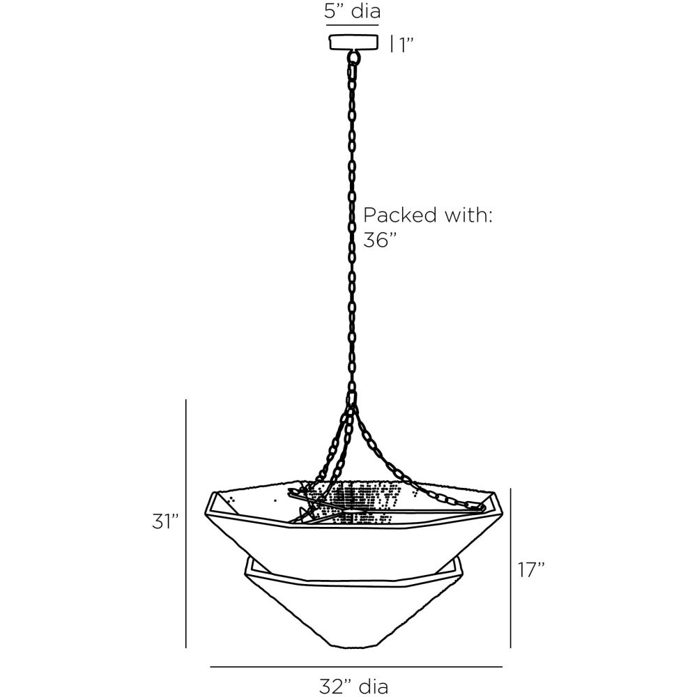 Leonidas Chandelier - Gold