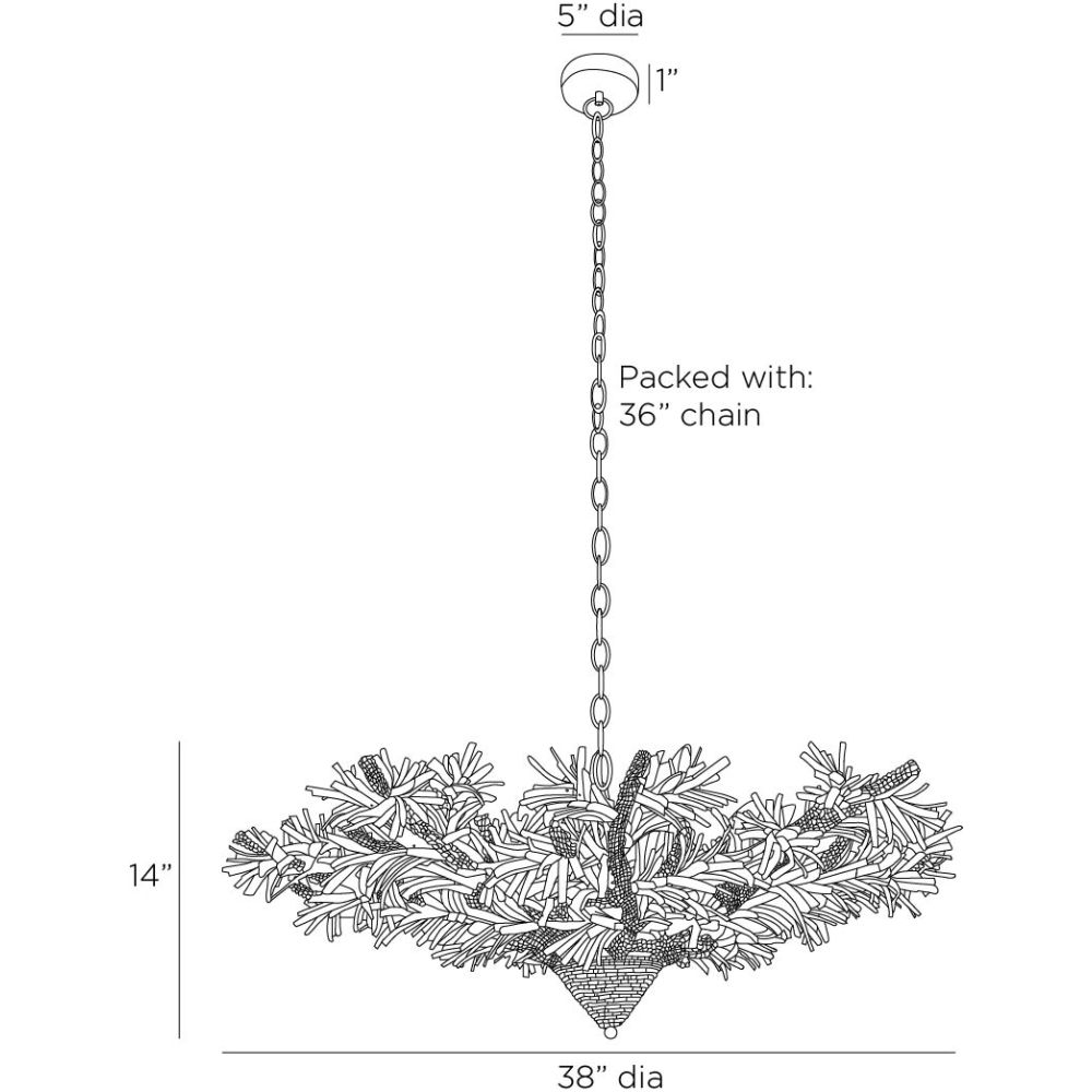 Renata Chandelier - White