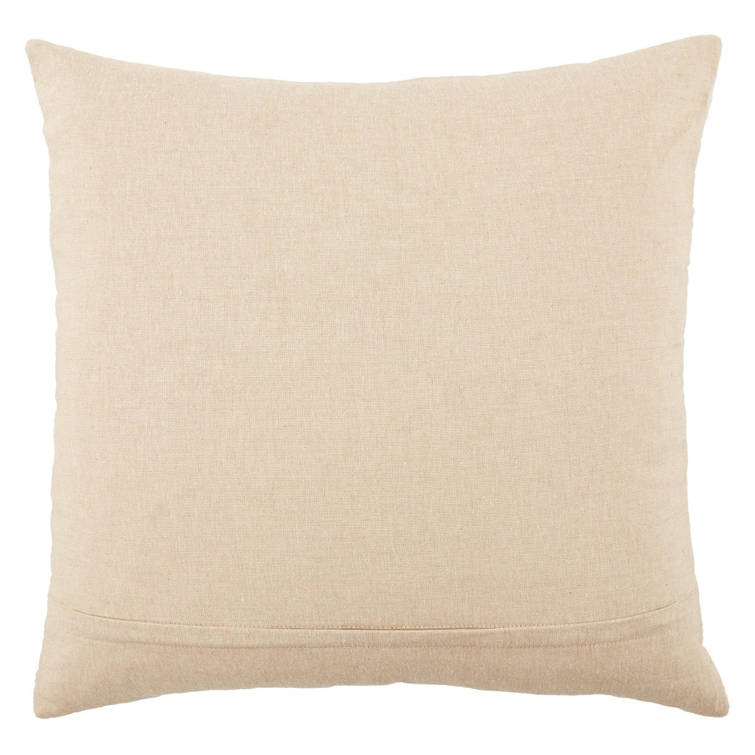 Nikki Chu by Jaipur Living Joyce Geometric Ivory/ Gold Poly Fill Pillow (22" Square)