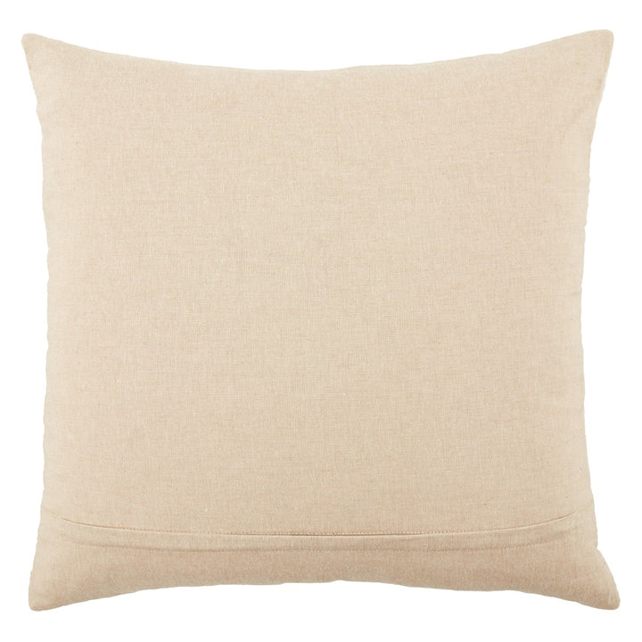 Nikki Chu by Jaipur Living Joyce Geometric Ivory/ Gold Poly Fill Pillow (22" Square)