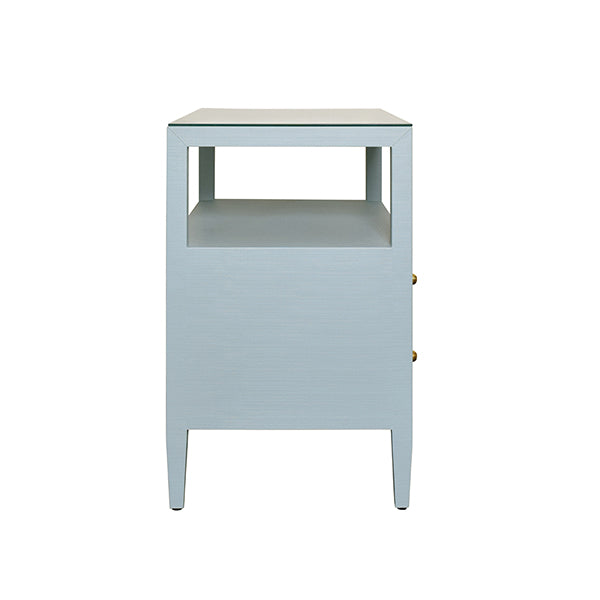 Dressers & Chests Douglas Two Drawer Side Table In Light Blue