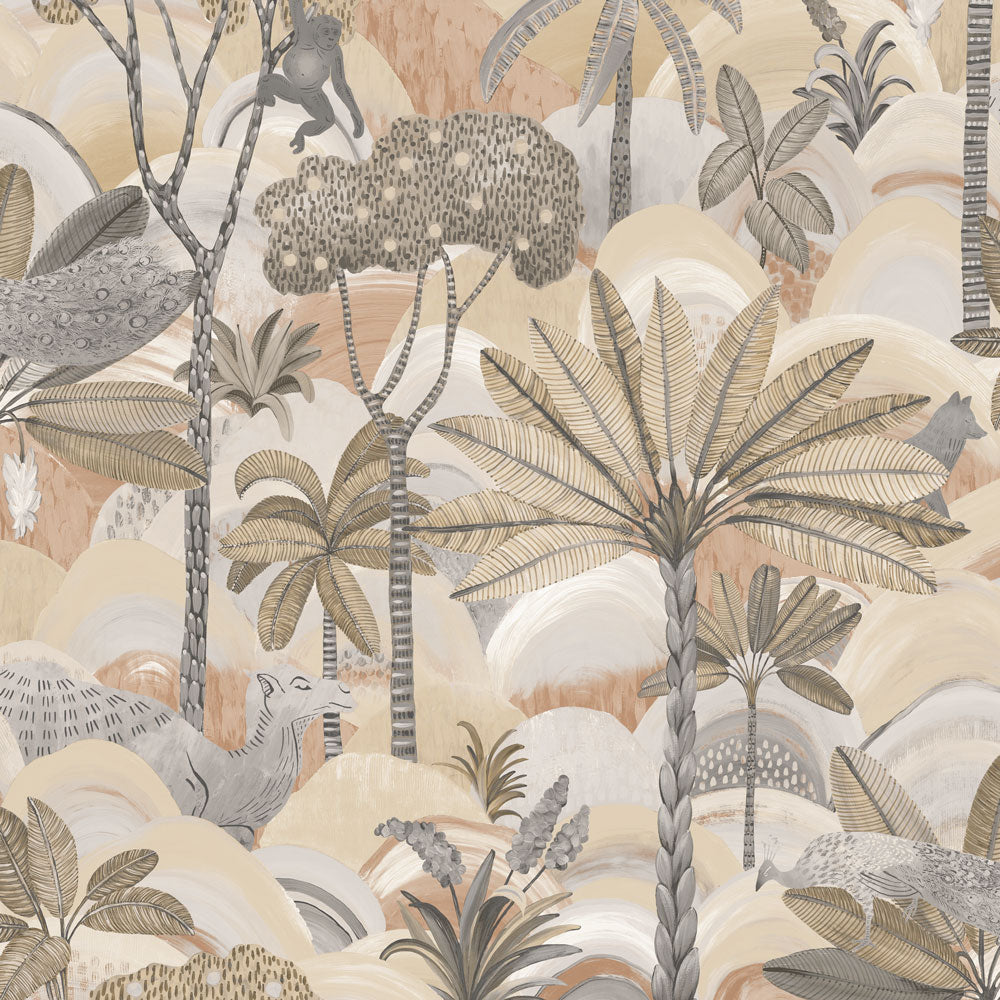 Desert Palm Peel And Stick Wallpaper-Tempaper & Co.-Tempaper-DP15060-Wall PaperNearly Neutral-4-France and Son