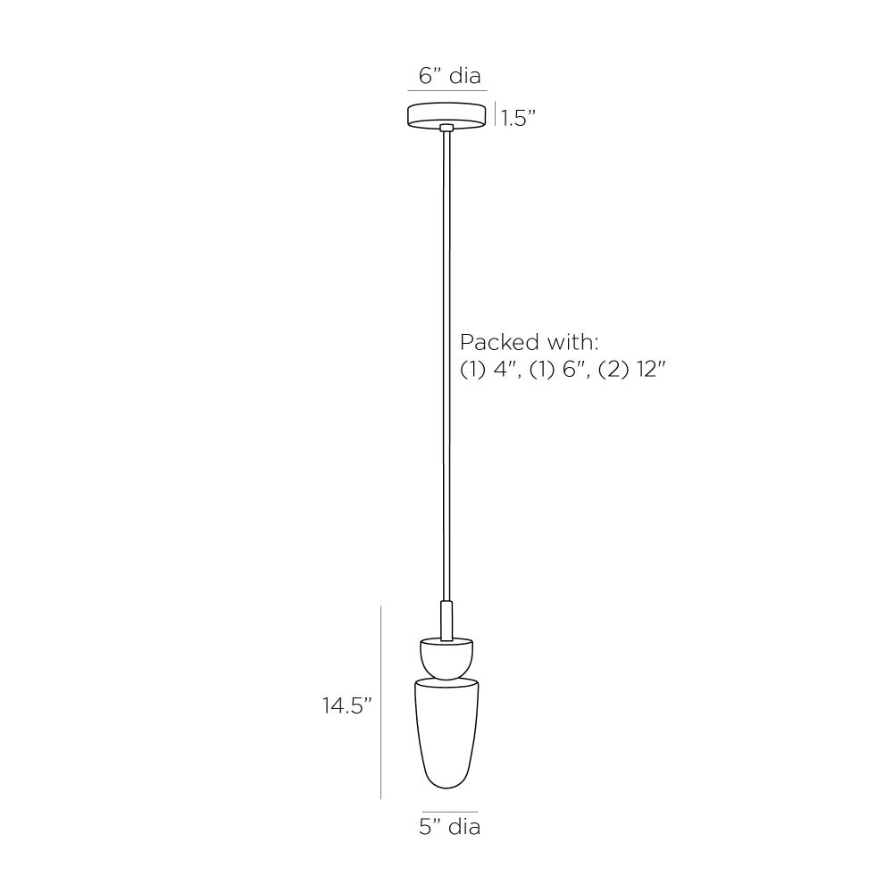 Pendants Lawson Pendant - Black
