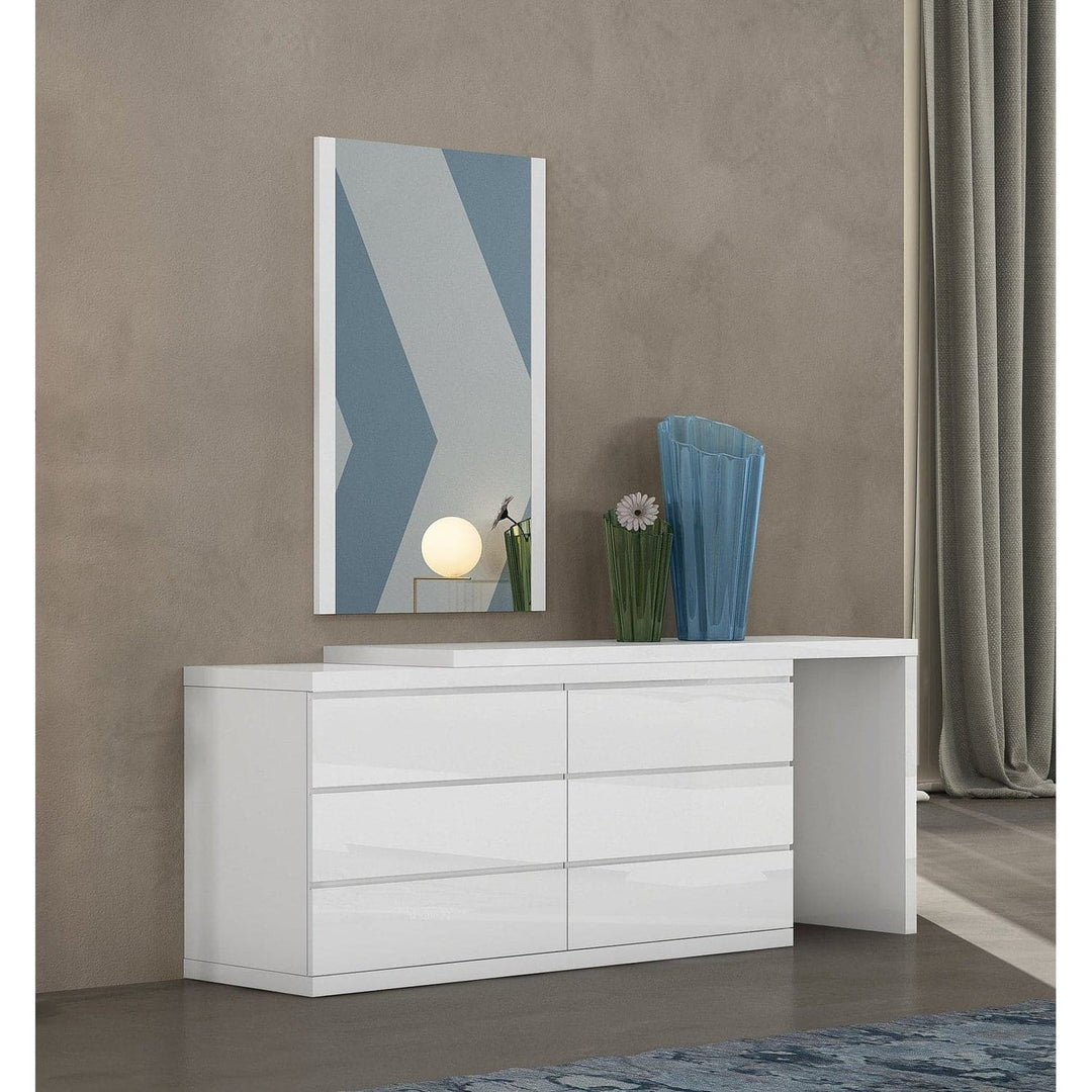 Anna Dresser Extension-Whiteline Modern Living-WHITELINE-DR1207X-WHT-DressersWhite-1-France and Son