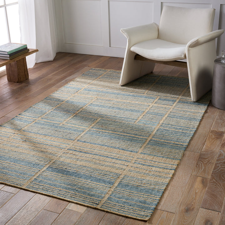 Jaipur Living Ciana Handmade Striped Brown/ Blue Area Rug (2'X3')