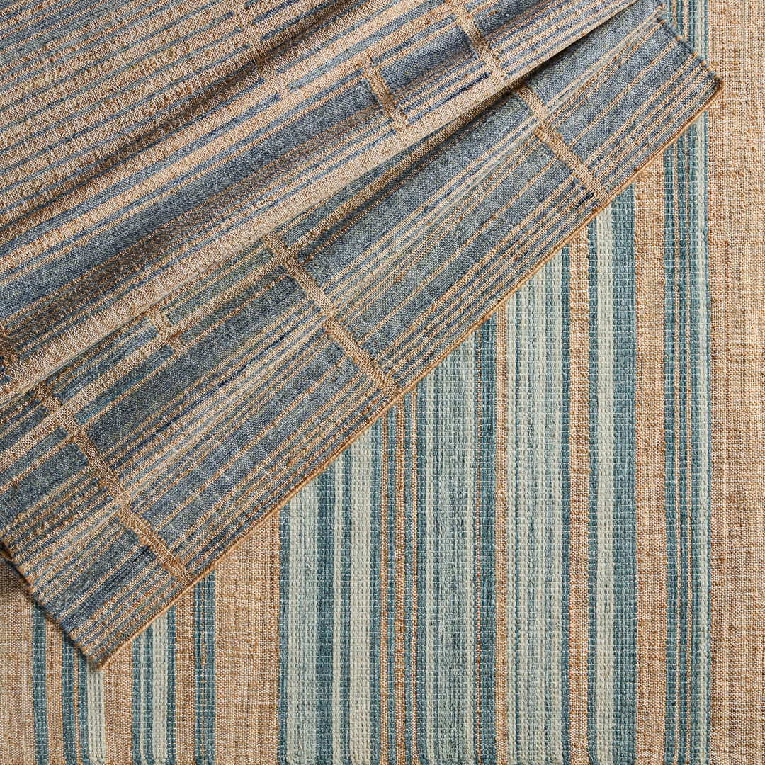 Jaipur Living Ciana Handmade Striped Brown/ Blue Area Rug (10'X14')