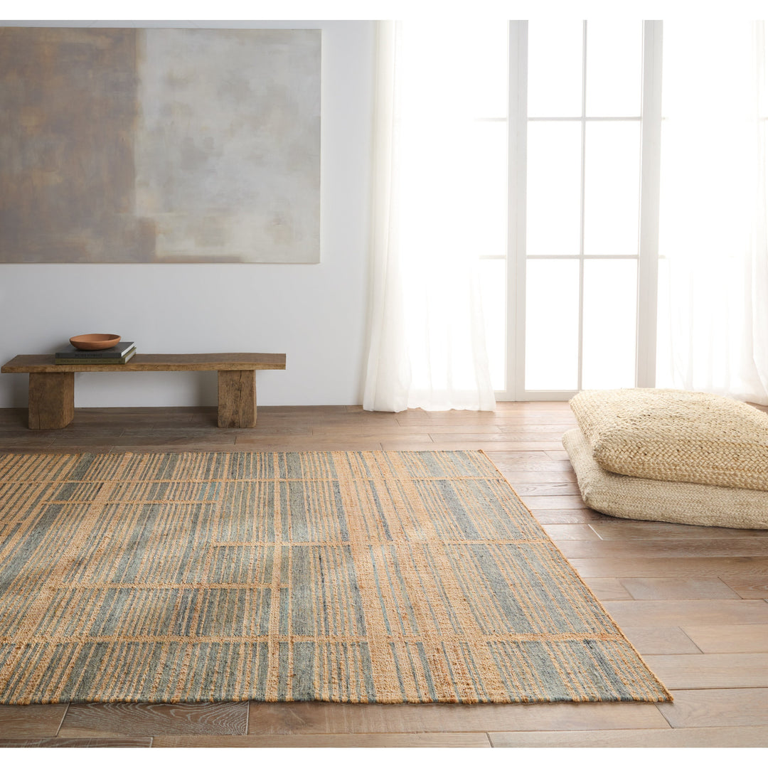 Jaipur Living Ciana Handmade Striped Brown/ Blue Area Rug (10'X14')