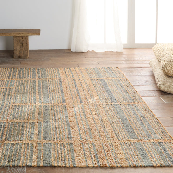 Jaipur Living Ciana Handmade Striped Brown/ Blue Area Rug (10'X14')