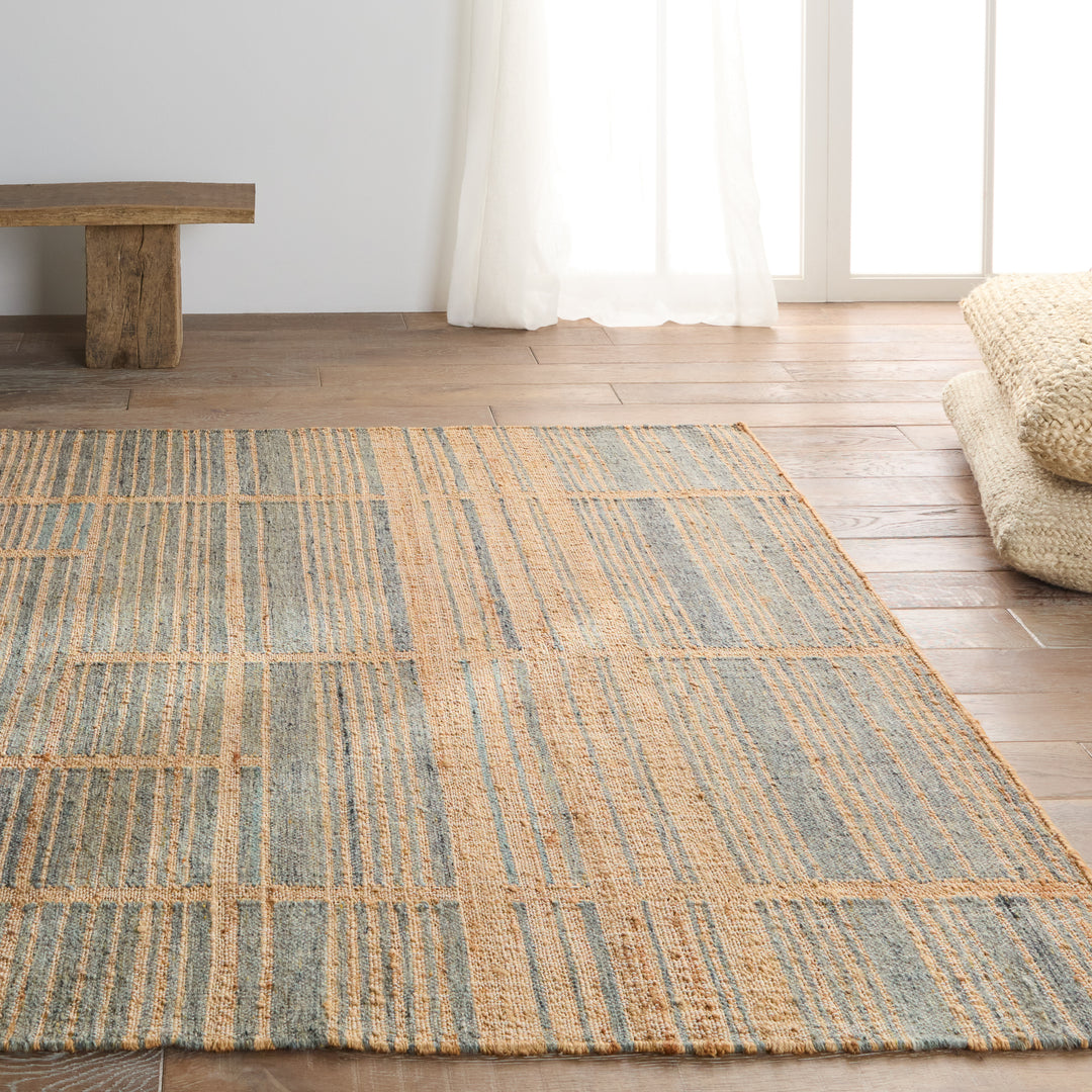 Jaipur Living Ciana Handmade Striped Brown/ Blue Area Rug (2'X3')