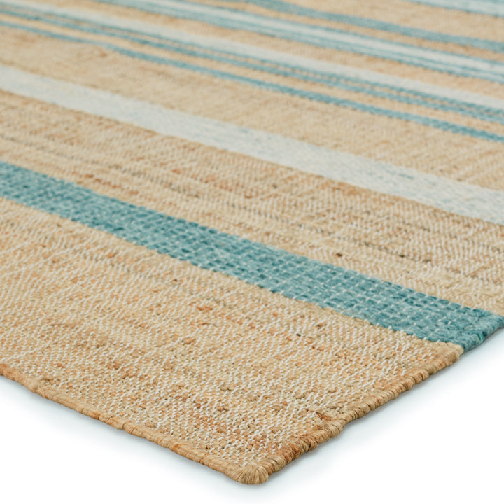 Jaipur Living Vitelli Handmade Striped Beige/ Blue Area Rug (10'X14')