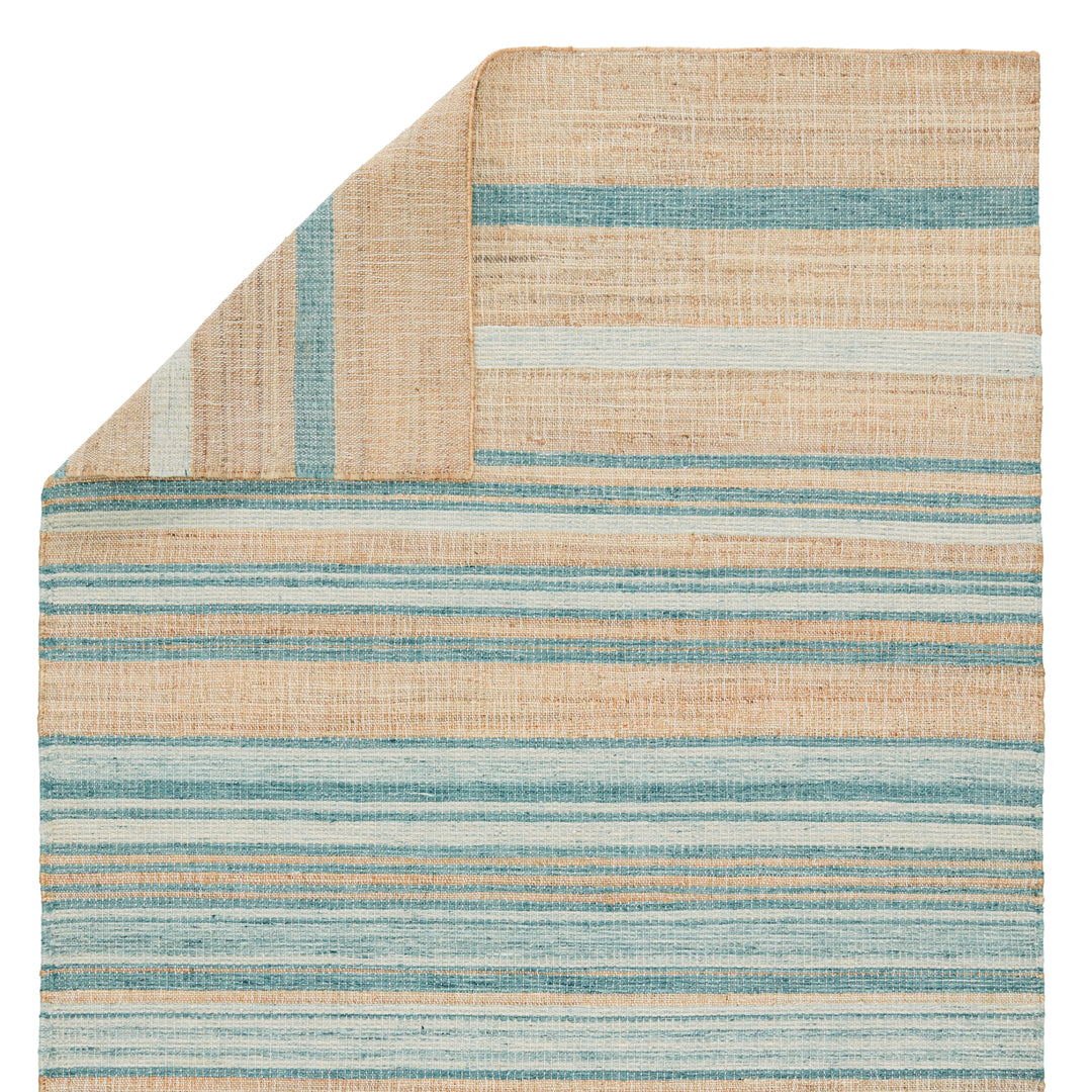 Jaipur Living Vitelli Handmade Striped Beige/ Blue Area Rug (8'X10')