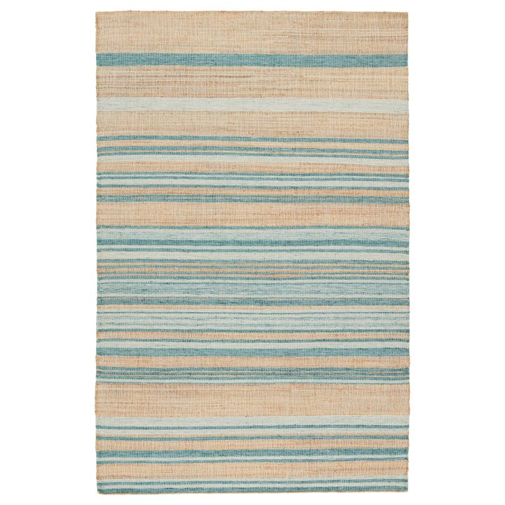 Jaipur Living Vitelli Handmade Striped Beige/ Blue Area Rug (9'X12')