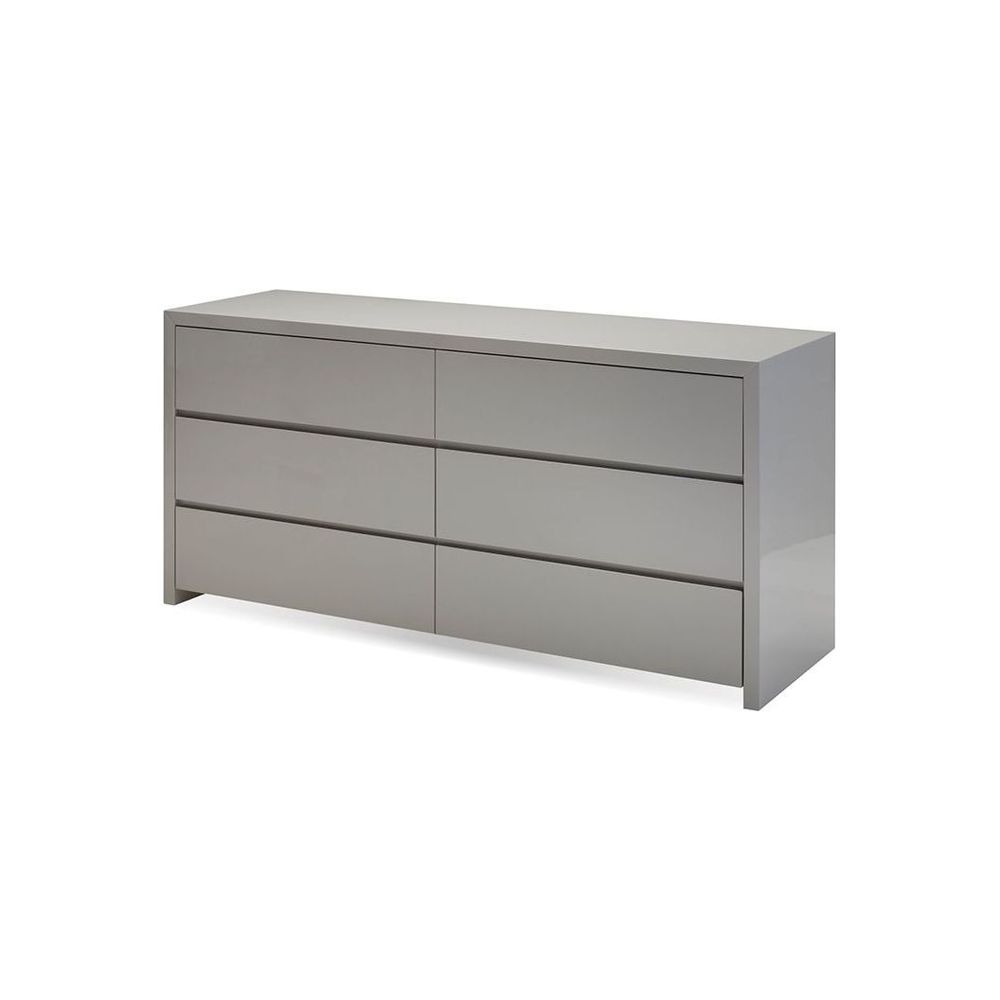 Dressers & Chests Blanche Dresser Stone High Gloss / Soft Closing Drawers