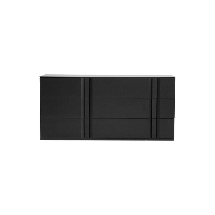 Dressers & Chests Carbon Double Dresser Black Textured / Soft Closing Drawers