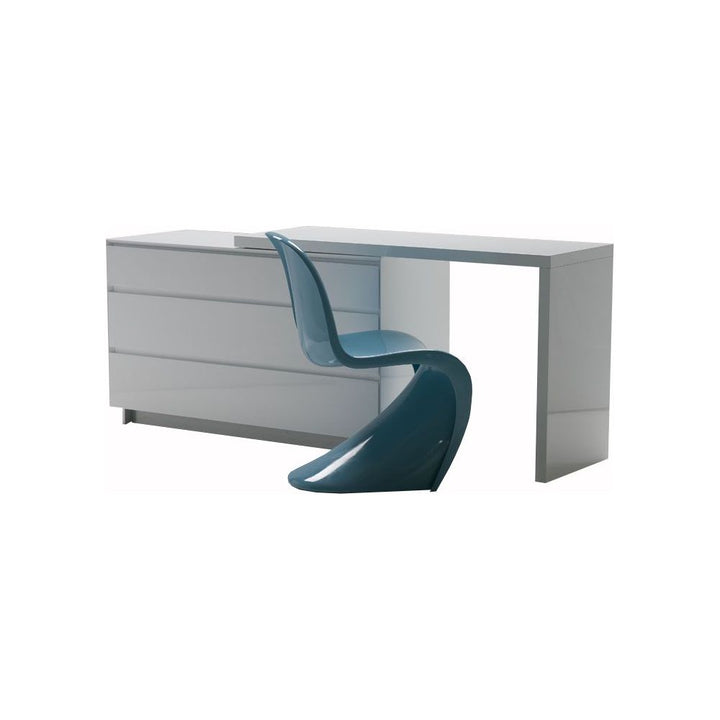 Dressers & Chests Savvy Dresser With Extension White High Gloss / Soft Closing Drawers
