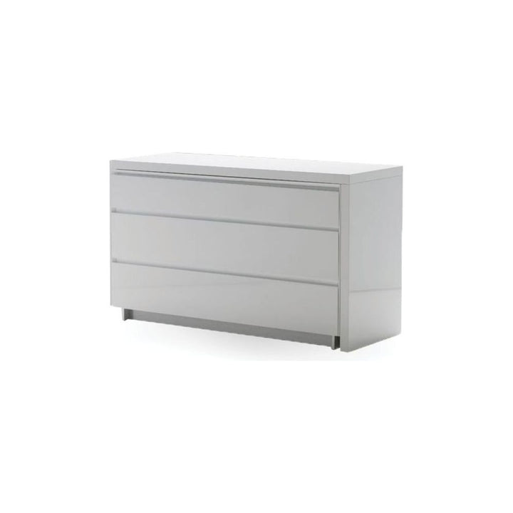 Dressers & Chests Savvy Dresser With Extension White High Gloss / Soft Closing Drawers