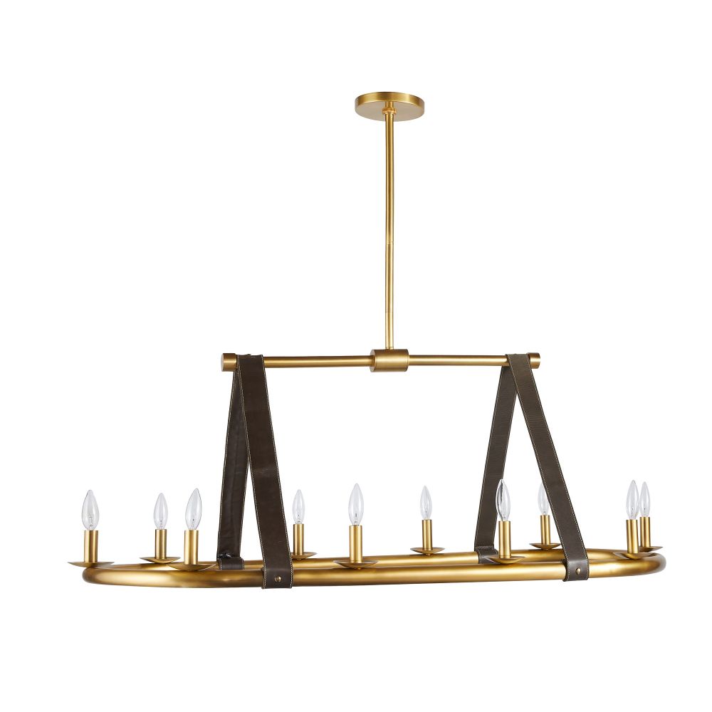 Chandeliers Elara Linear Chandelier - Gold