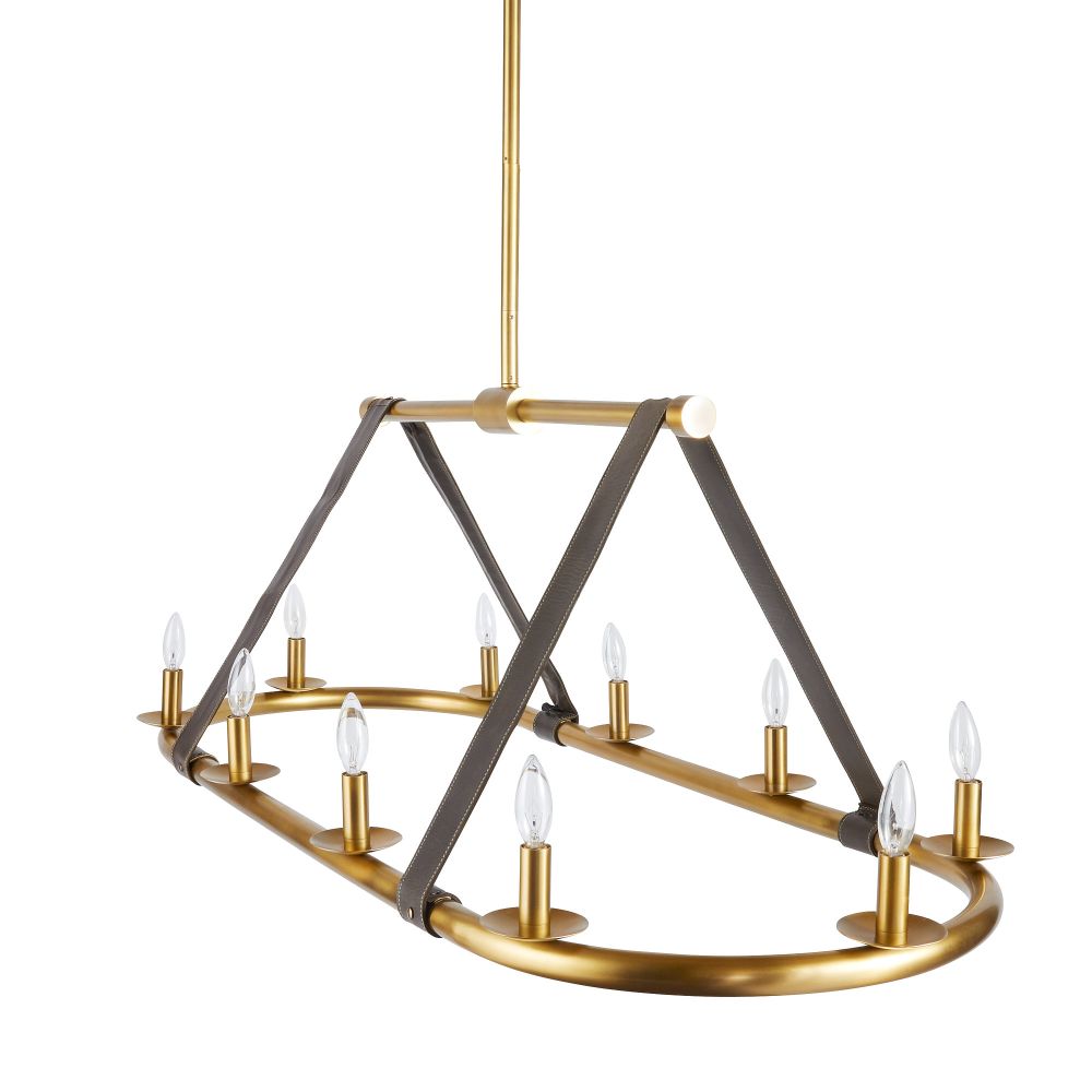 Chandeliers Elara Linear Chandelier - Gold