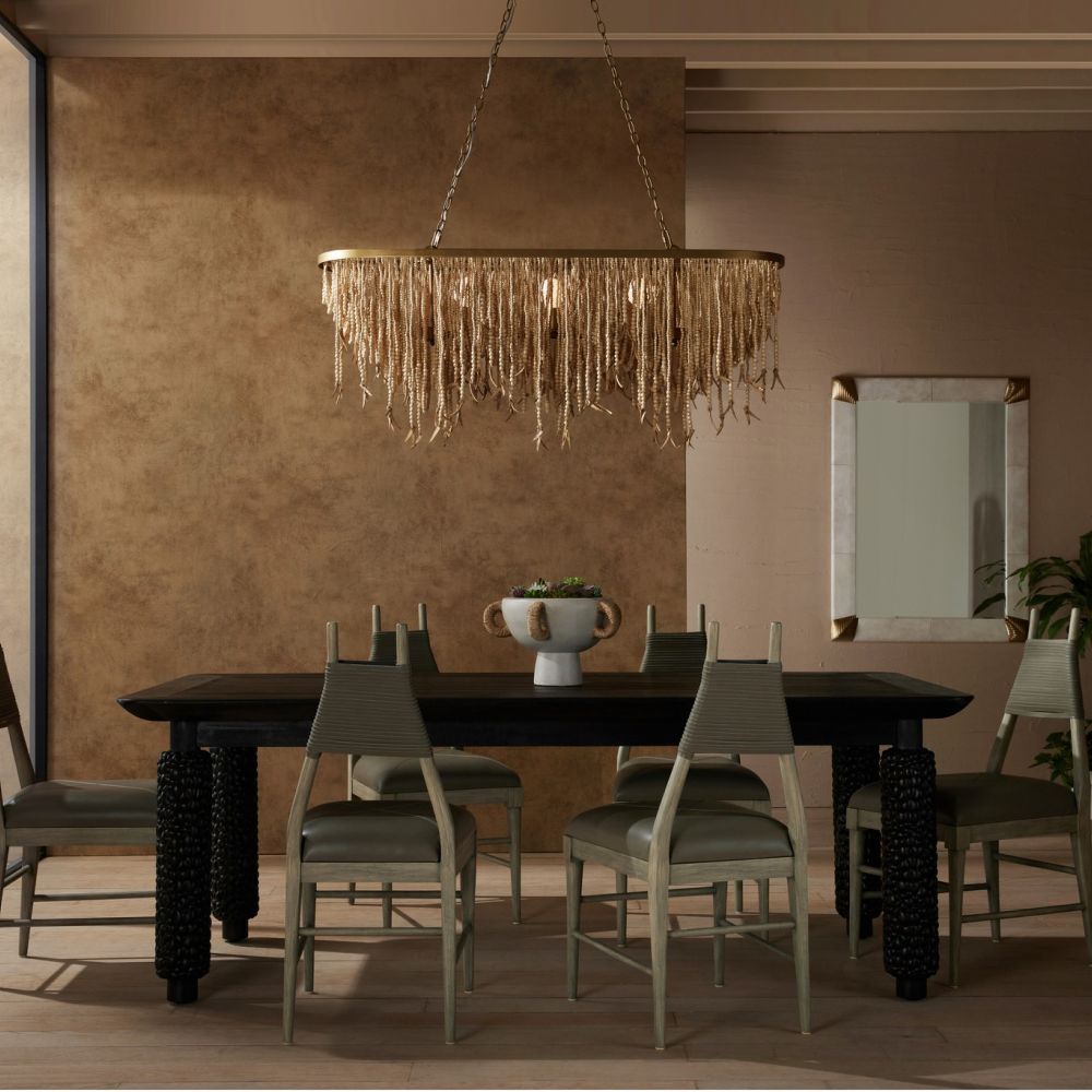 Chandeliers Meadowin Linear Chandelier - Gold