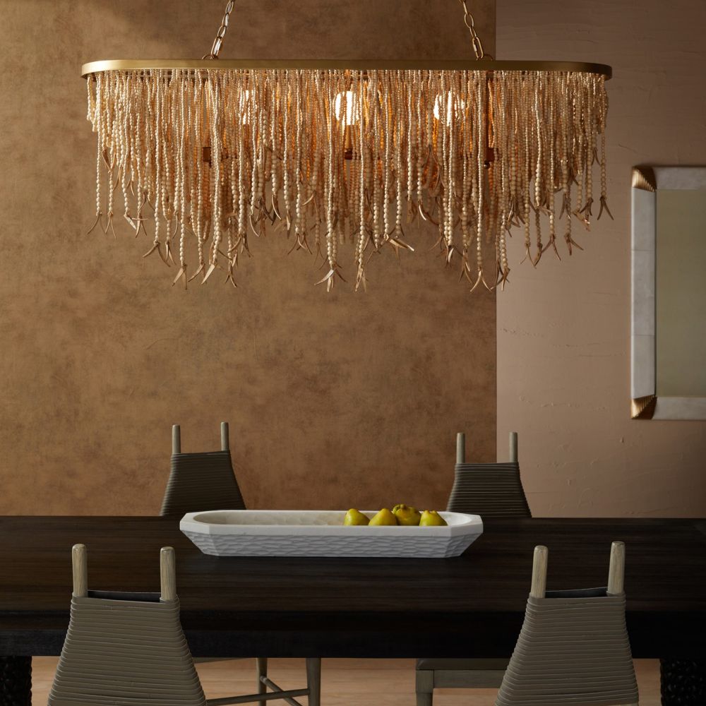 Chandeliers Meadowin Linear Chandelier - Gold
