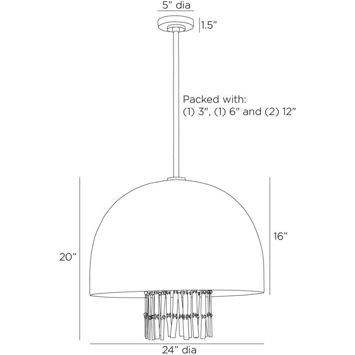 Milton Pendant - Black