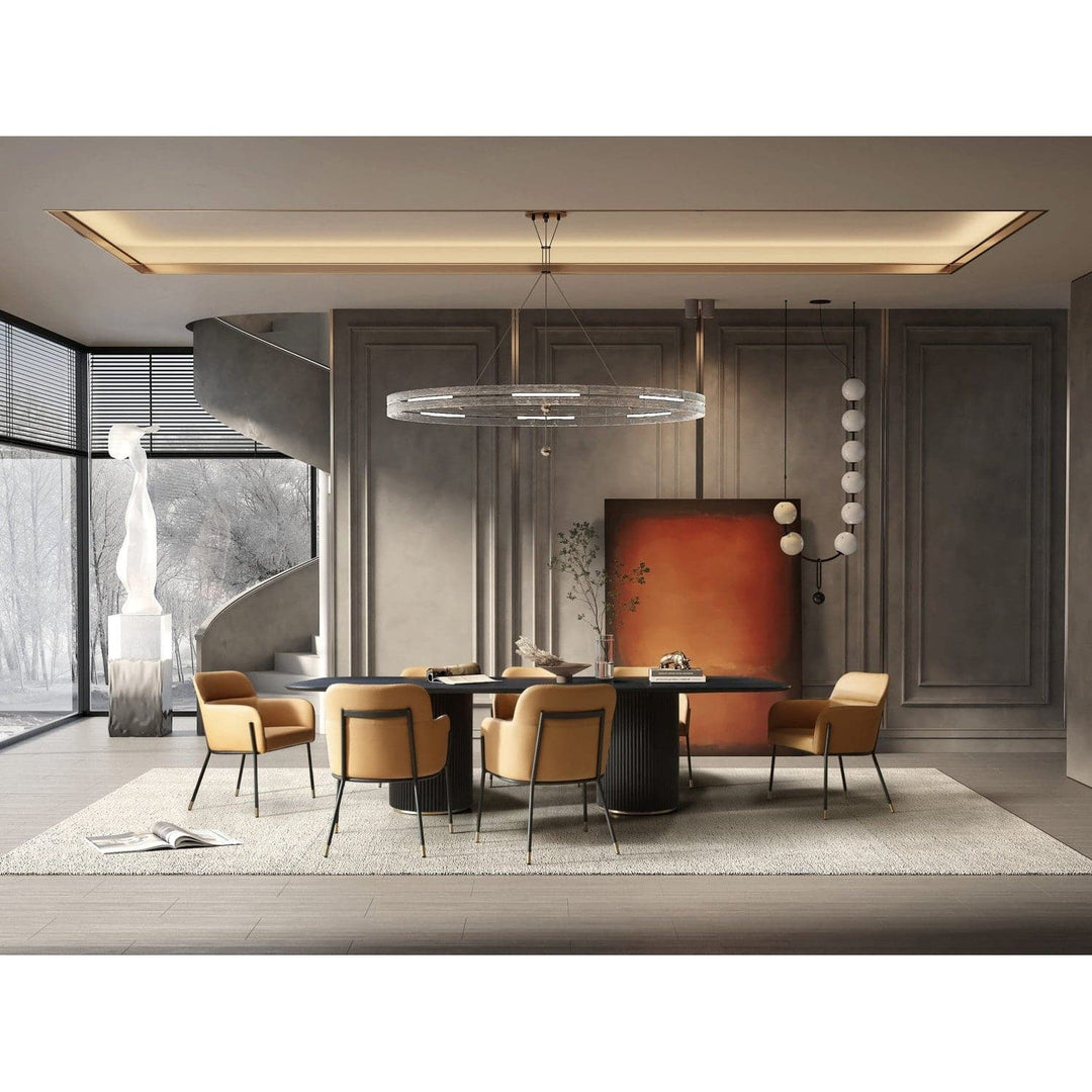 Heidi Dining Table-Whiteline Modern Living-WHITELINE-DT1842-BLK-Dining Tables-2-France and Son