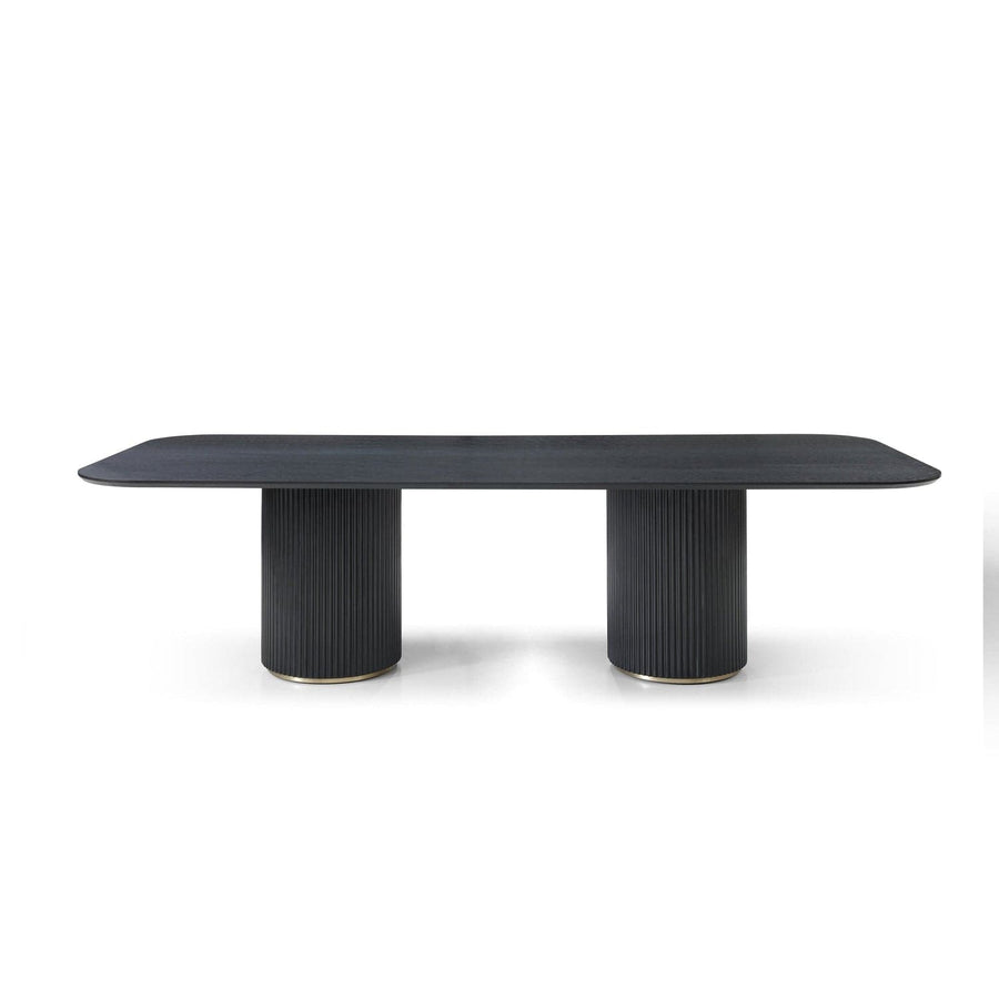 Heidi Dining Table-Whiteline Modern Living-WHITELINE-DT1842-BLK-Dining Tables-1-France and Son