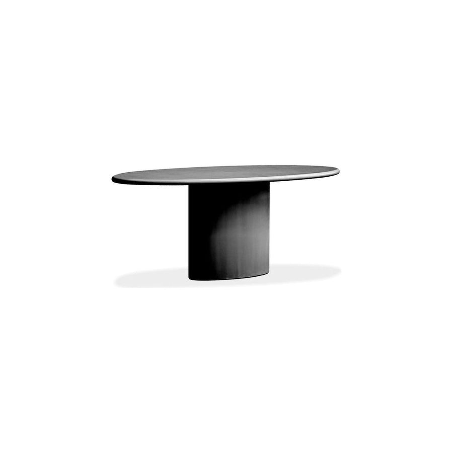 Dining Tables Tugg 87'' Oval Dining Table Dusk Black Microskin