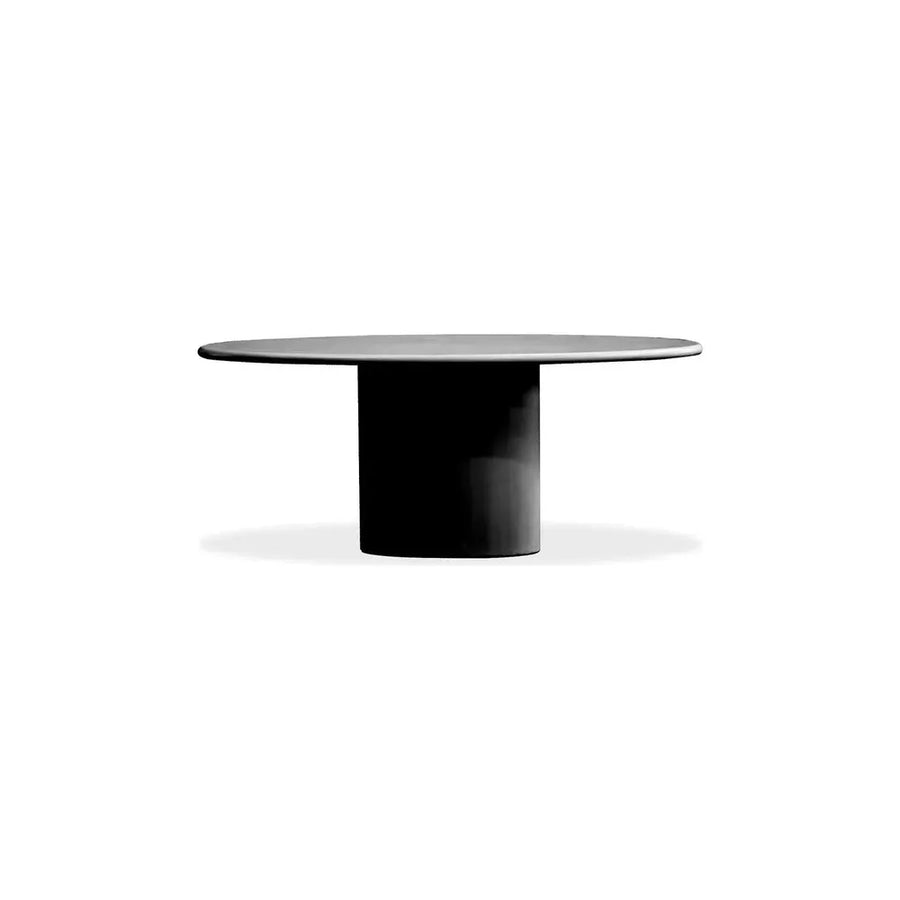 Dining Tables Tugg 78" Oval Dining Table Dusk Black Microskin