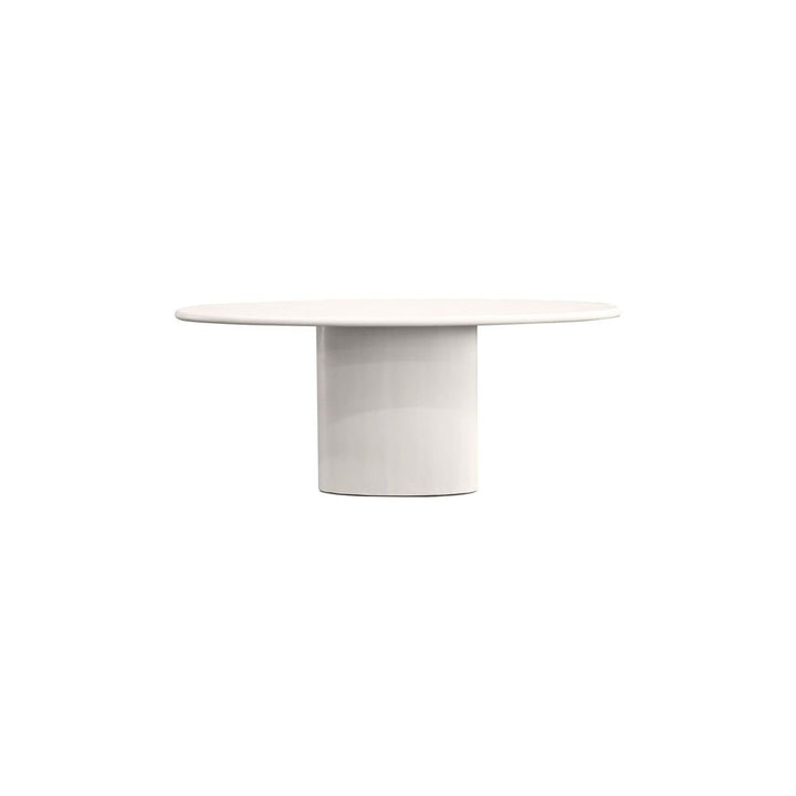 Dining Tables Tugg 87'' Oval Dining Table Ivory Tusk Microskin