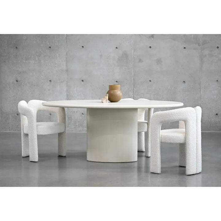 Dining Tables Tugg 87'' Oval Dining Table Ivory Tusk Microskin